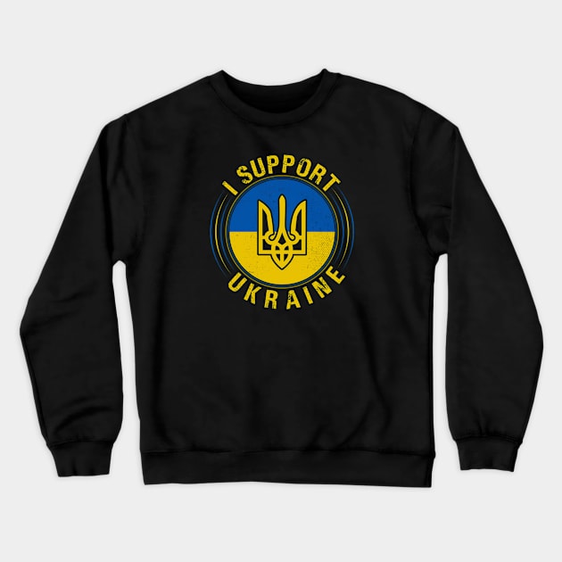 Support Ukraine - Trident Crewneck Sweatshirt by Obey Yourself Now